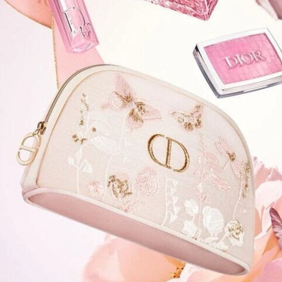 NIB Christian Dior Beauty Mesh Butterfly Makeup Bag Pouch Mother's Day GWP - Picture 3 of 4